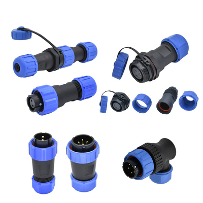 품질  Industrial IP68 Waterproof Power Connector SP Series 2 - 12 Pin Panel Mount 공장