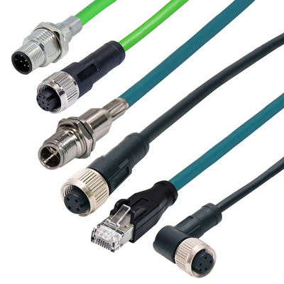 품질  A B D X Coded 3 - 17 Pin M12 Cable Connectors Solder Locking Industrial Standard 공장