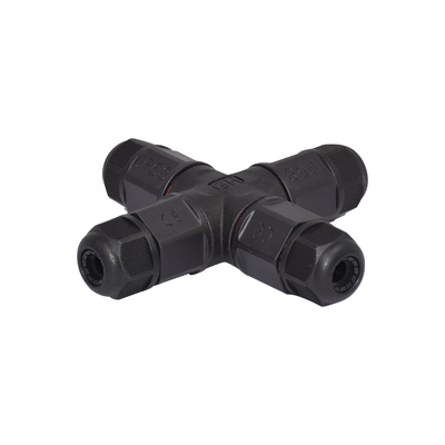 품질  7.5mm LED Waterproof Connector 4ways IP67 Screw T Type Assembly 2 Pin Solar Connector 공장