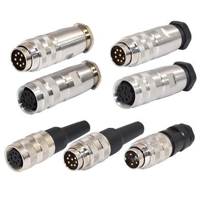 품질  Field Wirable M16 Waterproof Connector Male Female 2 - 12 Poles M16 Circular Connector 공장