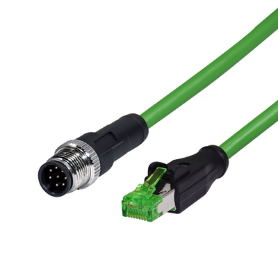Rj45 커넥터 어셈블리 / 패널 마운트 / 주형을 떠서 만드는 내수 케이블 연결기에 대한 IP68 M12