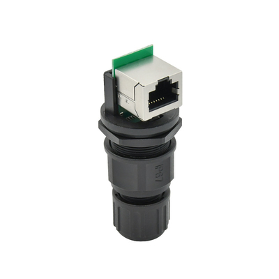 나사 조임 Rj45 패널 마운트 방수 커넥터 8P8C 방수 이서넷 커넥터