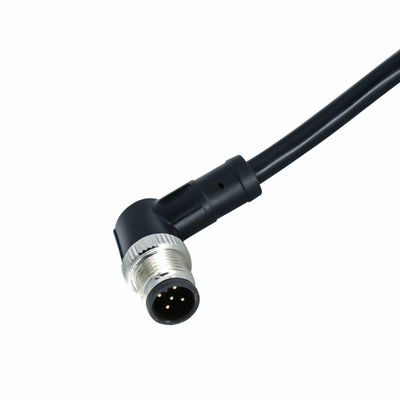 오우르도어 M12 케이블 커넥터 방수된 코드 5 핀이 PVC AWG22-26 센서 배선을 표현합니다