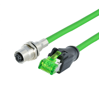 Rj45 연결기에 대한 보호해야 하는 네트워크 방수 Ethernet 케이블 연결기 M12