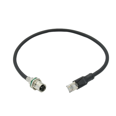 Rj45 연결기에 대한 보호해야 하는 네트워크 방수 Ethernet 케이블 연결기 M12