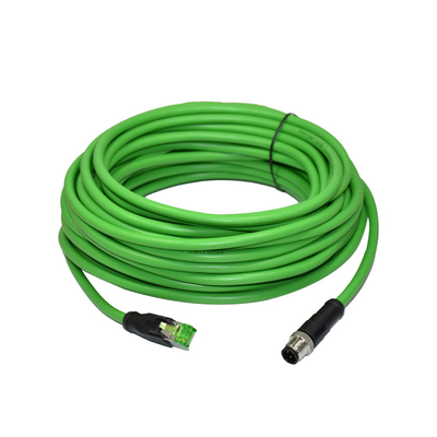 Rj45 연결기에 대한 보호해야 하는 네트워크 방수 Ethernet 케이블 연결기 M12