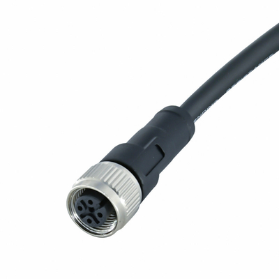 IP68 여성 남자 M12 방수 커넥터 22AWG 24AWG 26AWG M12 케이블 커넥터