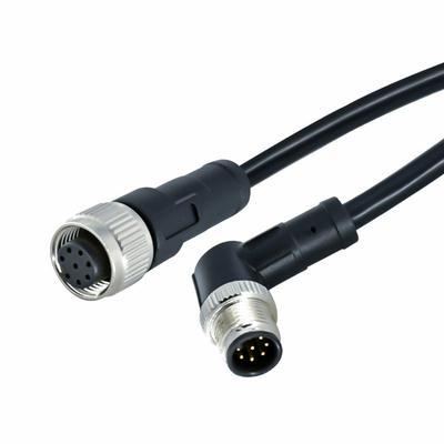 IP68 여성 남자 M12 방수 커넥터 22AWG 24AWG 26AWG M12 케이블 커넥터
