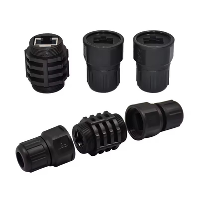 카트6a RJ45 카트6a 장비용 플라스틱 폐쇄 패널 커넥터 이더넷 LAN 케이블을 통해 방수