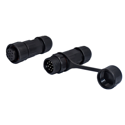 10 핀 LED 방수 커넥터와 나사 잠금 시스템 250V AC