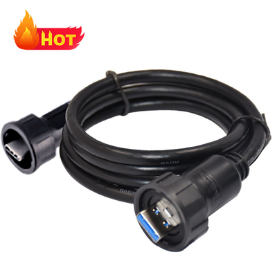 여성용 마이크로 USB 잭 수면 방지 USB C 케이블 검은색