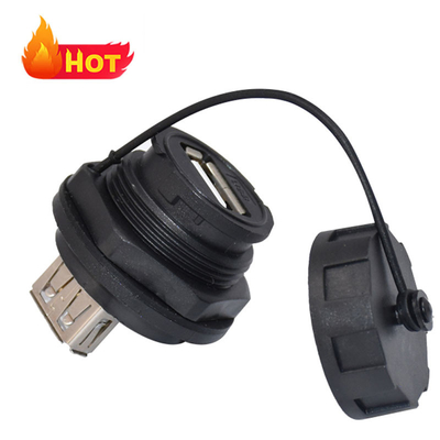 여성용 마이크로 USB 잭 수면 방지 USB C 케이블 검은색
