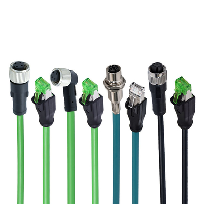 4A 정격 M12 to RJ45 커넥터 IP67 방수 수컷 암컷