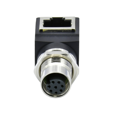 M12에서 RJ45 이더넷 커넥터 남성 여성 IP67 방수 3-17 핀