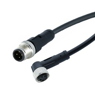M12 남성에서 M8 남성 방수 커넥터 IP67 IP68 청동 접촉