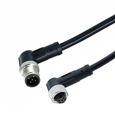 M12 남성에서 M8 남성 방수 커넥터 IP67 IP68 청동 접촉
