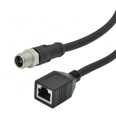 M12 이더넷 케이블 4pin 8pin D X 산업용 카메라 머신 비전 코드
