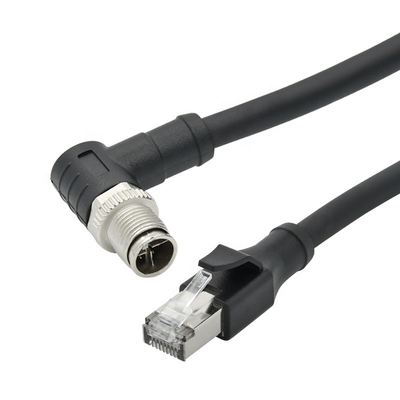 M12 이더넷 케이블 4pin 8pin D X 산업용 카메라 머신 비전 코드