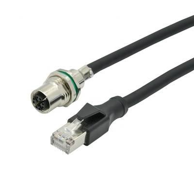 M12 이더넷 케이블 4pin 8pin D X 산업용 카메라 머신 비전 코드