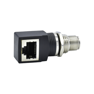 M12 X 코드 RJ45 플러그 케이블 IP67 IP68 방수 산업 이더넷