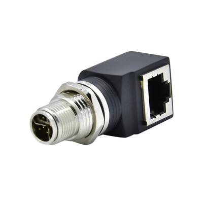 M12 X 코드 RJ45 플러그 케이블 IP67 IP68 방수 산업 이더넷