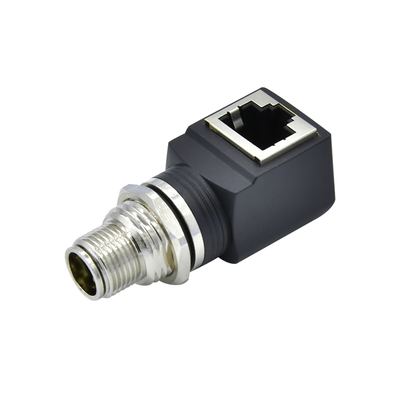 M12 X 코드 RJ45 플러그 케이블 IP67 IP68 방수 산업 이더넷