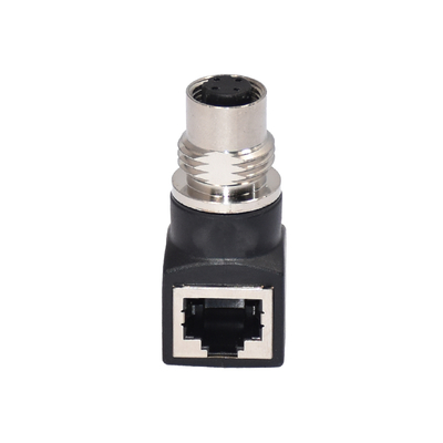 M12 X-코딩 암 RJ45 커넥터 IP67 IP68 방수