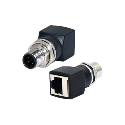 M12 X-코딩 암 RJ45 커넥터 IP67 IP68 방수