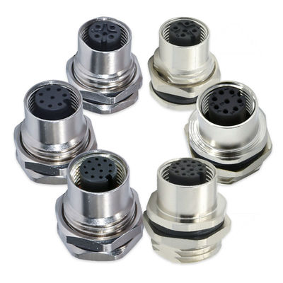 M12 방수 커넥터 3-17핀 수 암 IP67 IP68 DIN