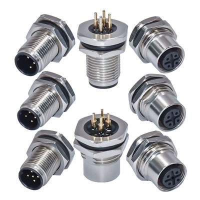 M12 방수 커넥터 3-17핀 수 암 IP67 IP68 DIN