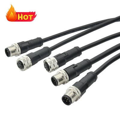 M12 방수 커넥터 IP67 IP68 수컷 암컷 3-24핀 DIN IEC61076