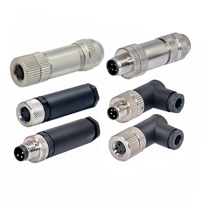 Rigoal M8 B Coding Waterproof Connector with IEC61076-2-101 Standard and Male Female Assembly for Industrial Applications