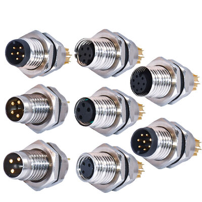 리골 M8 커넥터 항공 방수 IP67/IP68 3-8 핀 250V 등급 남성 여성 플러그 소켓