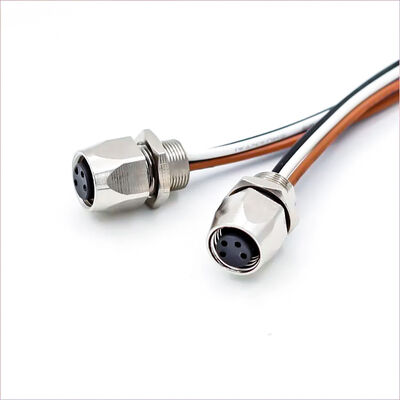 방수 M8 미니 커넥터 금속 4핀 패널 마운트 커넥터