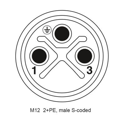 땋아 늘인 머리 S 코드 소켓과 플랜지 스코캣 IP68 3 핀 수 패널 마운트 M12 방수 커넥터