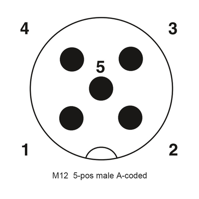 M12 2 여성 어뎁터에 남자인 5 핀 Ｔ 분배기 방수 커넥터 코딩 당 M12