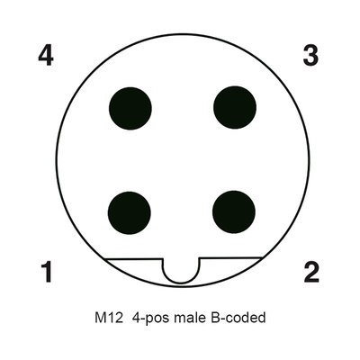 / Ｄ 코딩과 방수  M12 8 핀 암놈 커넥터 5P 12P