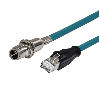 보호해야 하는 M12 8 핀 Ethernet 케이블 Ｘ는 전기적 슈퍼시일 연결기를 암호화했습니다